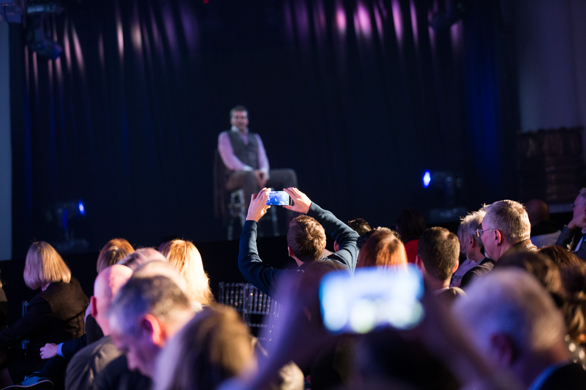 distance view from the stage